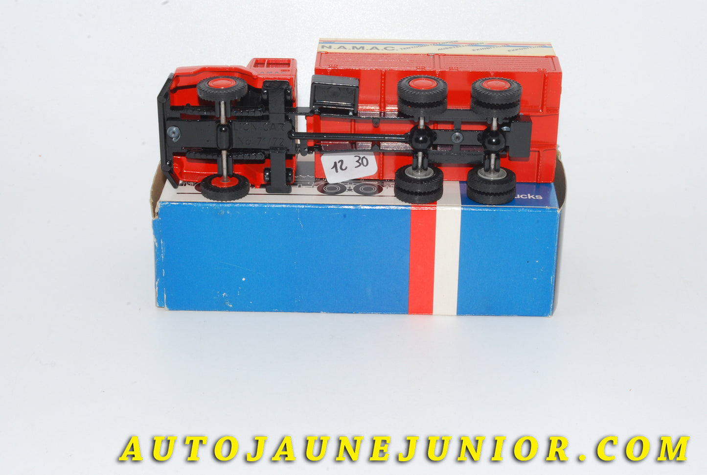 Le #4706 - Lion Car - DAF - Camion  N2800 avec Laadbak "N.A.M.A.C." (Promotionnel) est en vente sur Auto Jaune Junior ! Tekno, Politoys, Mebetoys, Mercury, Joal, Diapet, Märklin, TootsieToys.Vous avez le même jouet ? Profitez de notre expertise pour vous accompagner dans la vente de vos modèles ou votre collection ! Nous achetons tous lots de miniatures ! Contactez nous ! contact@autojaunejunior.com. 