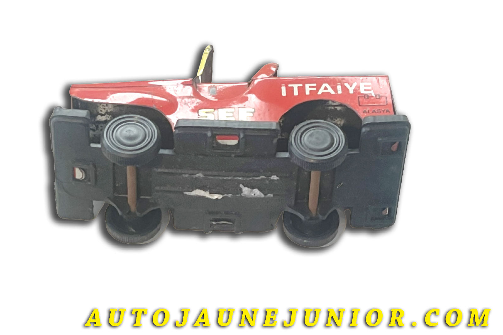 Le Tôle Turque Willys Jeep Pompier à Friction est en vente sur Auto Jaune Junior ! Découvrez nos collections de diecast Tekno, Politoys, Mebetoys, Mercury, Joal, Diapet, Märklin, TootsieToys.AutoJaune Junior ; Vous avez le même jouet ? Profitez de notre expertise pour vous accompagner dans la vente de vos modèles ou votre collection ! Nous achetons tous lots de miniatures ! Contactez nous !