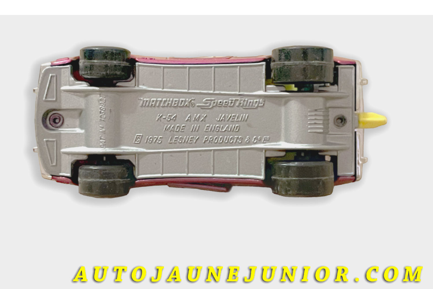 Le Matchbox AMX Javelin est en vente sur Auto Jaune Junior ! Découvrez nos collections de diecast Tekno, Politoys, Mebetoys, Mercury, Joal, Diapet, Märklin, TootsieToys.AutoJaune Junior ; Vous avez le même jouet ? Profitez de notre expertise pour vous accompagner dans la vente de vos modèles ou votre collection ! Nous achetons tous lots de miniatures ! Contactez nous !