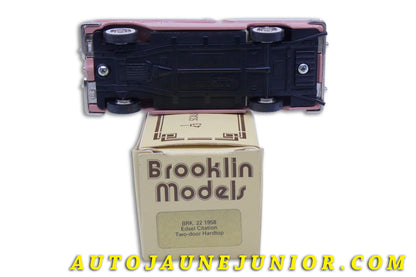Le Brooklin Ford Edsel Citation 2 Portes Hard Top 1958 est en vente sur Auto Jaune Junior ! Découvrez nos collections de diecast Tekno, Politoys, Mebetoys, Mercury, Joal, Diapet, Märklin, TootsieToys.AutoJaune Junior ; Vous avez le même jouet ? Profitez de notre expertise pour vous accompagner dans la vente de vos modèles ou votre collection ! Nous achetons tous lots de miniatures ! Contactez nous !