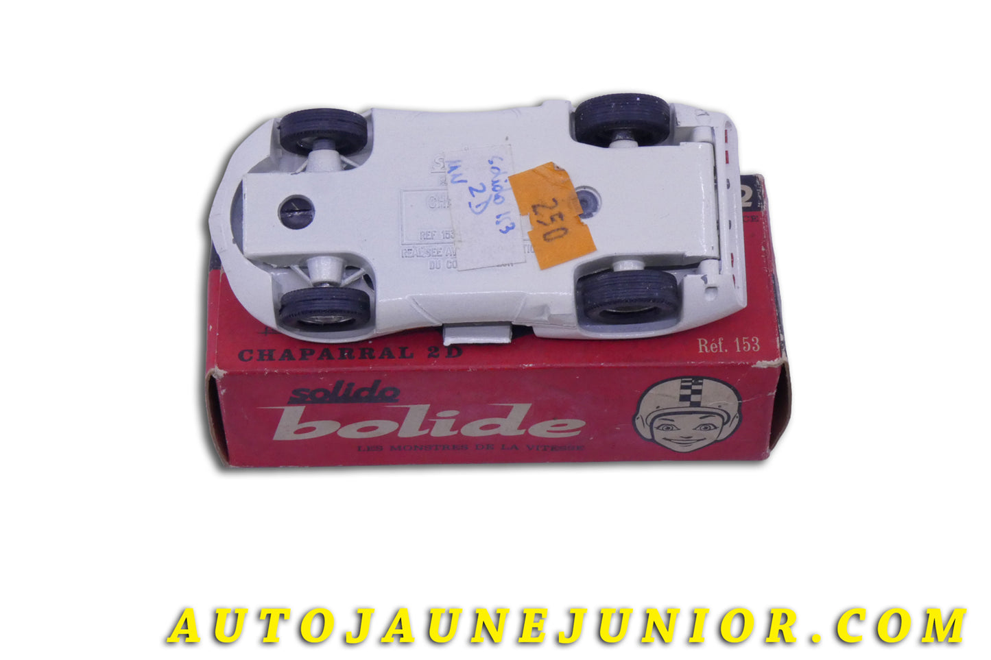 Le Solido Chaparral 2D est en vente sur Auto Jaune Junior ! Découvrez nos collections de diecast Tekno, Politoys, Mebetoys, Mercury, Joal, Diapet, Märklin, TootsieToys.AutoJaune Junior ; Vous avez le même jouet ? Profitez de notre expertise pour vous accompagner dans la vente de vos modèles ou votre collection ! Nous achetons tous lots de miniatures ! Contactez nous !