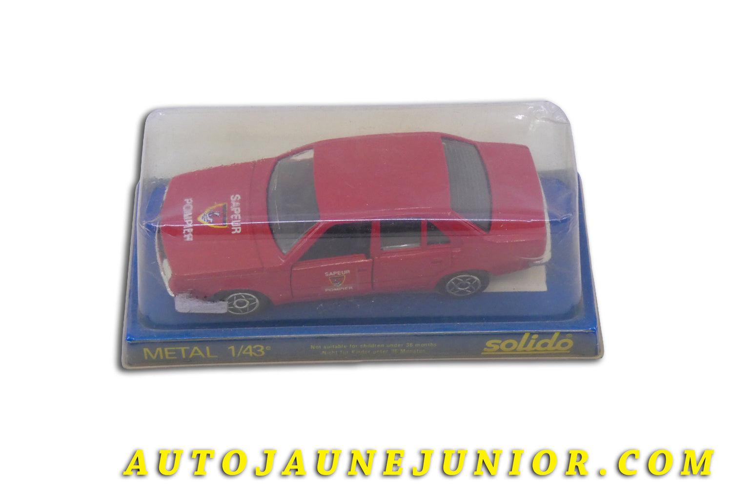 Le Solido Renault R 18 Sapeurs Pompiers - Boite jamais ouverte ! est en vente sur Auto Jaune Junior ! Découvrez nos collections de diecast Tekno, Politoys, Mebetoys, Mercury, Joal, Diapet, Märklin, TootsieToys.AutoJaune Junior ; Vous avez le même jouet ? Profitez de notre expertise pour vous accompagner dans la vente de vos modèles ou votre collection ! Nous achetons tous lots de miniatures ! Contactez nous !