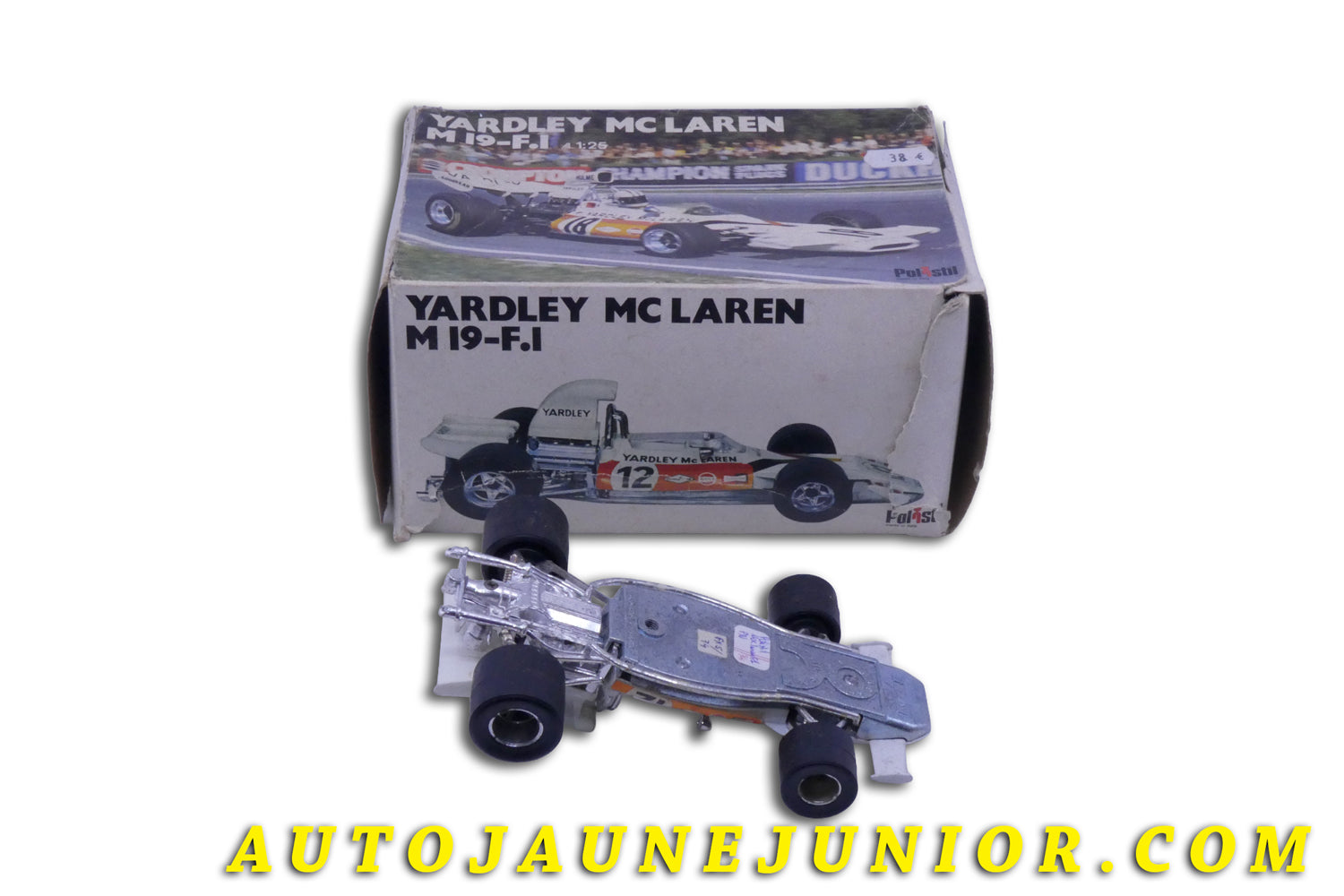 Le Polistil Mac Laren Yarley M 19 - F1 est en vente sur Auto Jaune Junior ! Découvrez nos collections de diecast Tekno, Politoys, Mebetoys, Mercury, Joal, Diapet, Märklin, TootsieToys.AutoJaune Junior ; Vous avez le même jouet ? Profitez de notre expertise pour vous accompagner dans la vente de vos modèles ou votre collection ! Nous achetons tous lots de miniatures ! Contactez nous !