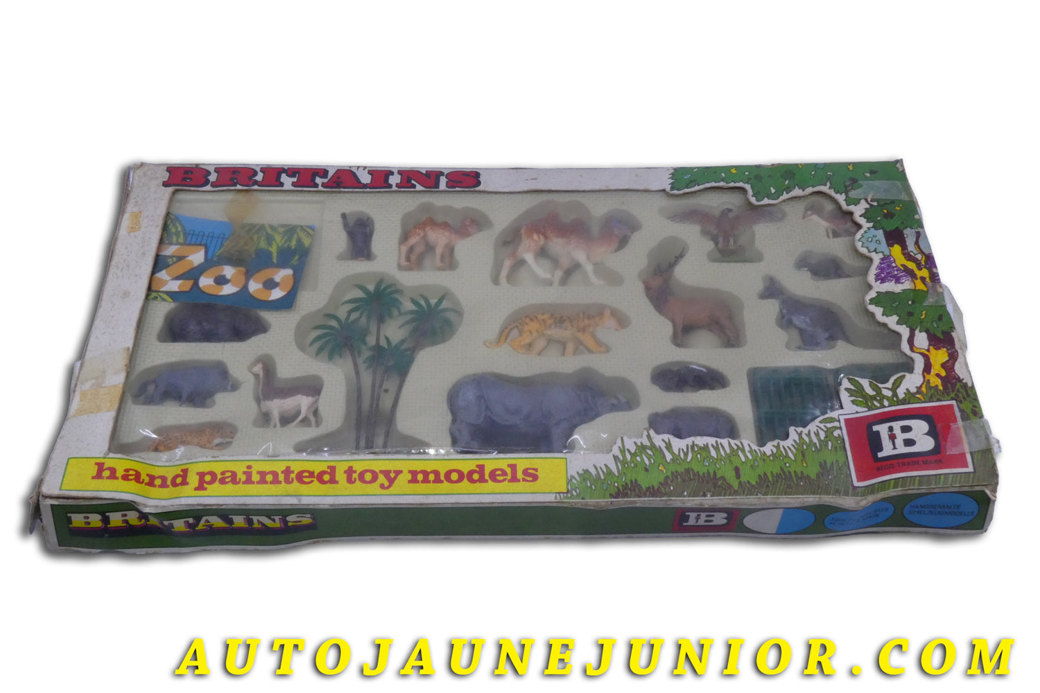 Le Britains Figurines Coffret Zoo "Peint à la main" est en vente sur Auto Jaune Junior ! Découvrez nos collections de diecast Tekno, Politoys, Mebetoys, Mercury, Joal, Diapet, Märklin, TootsieToys.AutoJaune Junior ; Vous avez le même jouet ? Profitez de notre expertise pour vous accompagner dans la vente de vos modèles ou votre collection ! Nous achetons tous lots de miniatures ! Contactez nous !