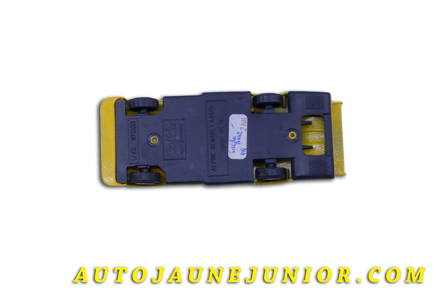 Le Solido Alpine A-442B Turbo 2L V8  est en vente sur Auto Jaune Junior ! Découvrez nos collections de diecast Tekno, Politoys, Mebetoys, Mercury, Joal, Diapet, Märklin, TootsieToys.AutoJaune Junior ; Vous avez le même jouet ? Profitez de notre expertise pour vous accompagner dans la vente de vos modèles ou votre collection ! Nous achetons tous lots de miniatures ! Contactez nous !