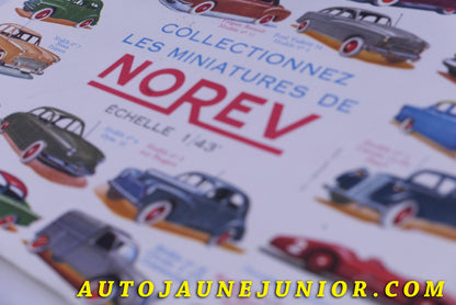 Le #6146 - Norev - Document - Affichette est en vente sur Auto Jaune Junior ! Tekno, Politoys, Mebetoys, Mercury, Joal, Diapet, Märklin, TootsieToys.Vous avez le même jouet ? Profitez de notre expertise pour vous accompagner dans la vente de vos modèles ou votre collection ! Nous achetons tous lots de miniatures ! Contactez nous ! contact@autojaunejunior.com. 