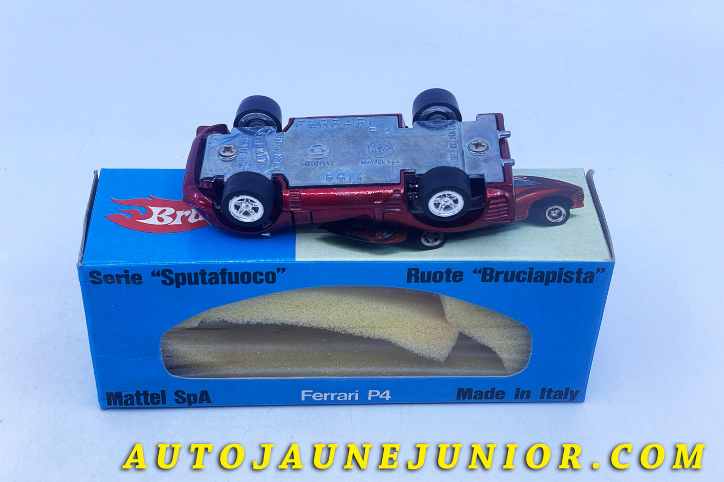 Le #6307 - Mebetoys - Ferrari - 330P4 Bruciapista  est en vente sur Auto Jaune Junior ! Tekno, Politoys, Mebetoys, Mercury, Joal, Diapet, Märklin, TootsieToys.Vous avez le même jouet ? Profitez de notre expertise pour vous accompagner dans la vente de vos modèles ou votre collection ! Nous achetons tous lots de miniatures ! Contactez nous ! contact@autojaunejunior.com. 