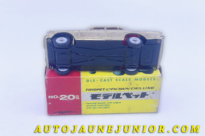 Le #6318 - ATC - Toyopet - Crown Deluxe Gold est en vente sur Auto Jaune Junior ! Tekno, Politoys, Mebetoys, Mercury, Joal, Diapet, Märklin, TootsieToys.Vous avez le même jouet ? Profitez de notre expertise pour vous accompagner dans la vente de vos modèles ou votre collection ! Nous achetons tous lots de miniatures ! Contactez nous ! contact@autojaunejunior.com. 