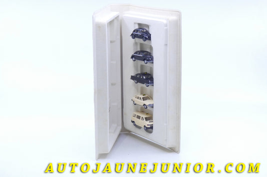 #2602 - Wiking - Ensemble de constructeurs différents - Taxi 1947 à Aujourd'hui. Vw 1200 - BMM 501 - Opel Kapitan - NSU Ro 80 - VW Caravelle "Taxi"