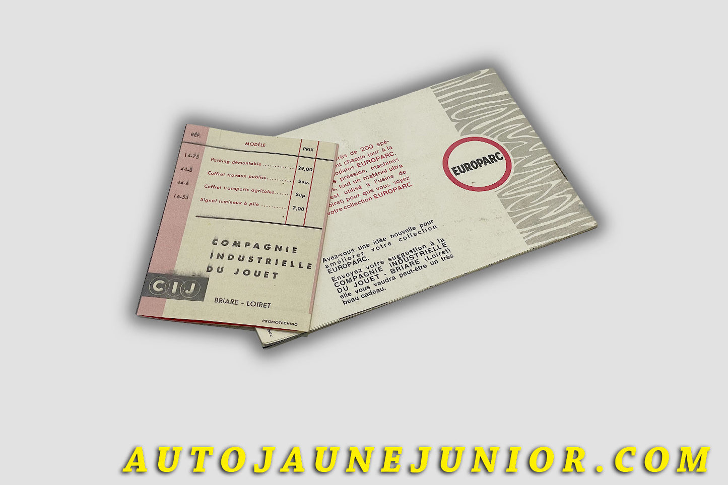#6116 - C-I-J - Catalogue - Année 1961 - 18 Pages(Avec dépliant Tarifs !)