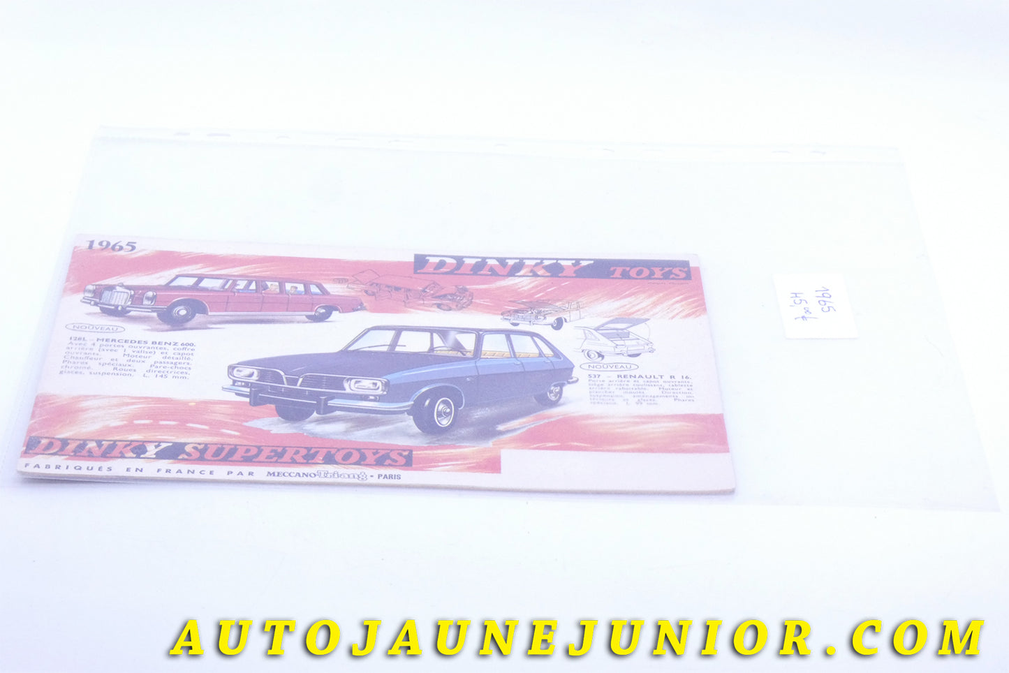 #3824 - Dinky Toys - Catalogue - 1965  (Collection R.Goirand)