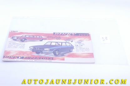 #3824 - Dinky Toys - Catalogue - 1965  (Collection R.Goirand)