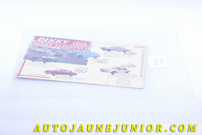 #3825 - Dinky Toys - Catalogue - 1964  (Collection R.Goirand)