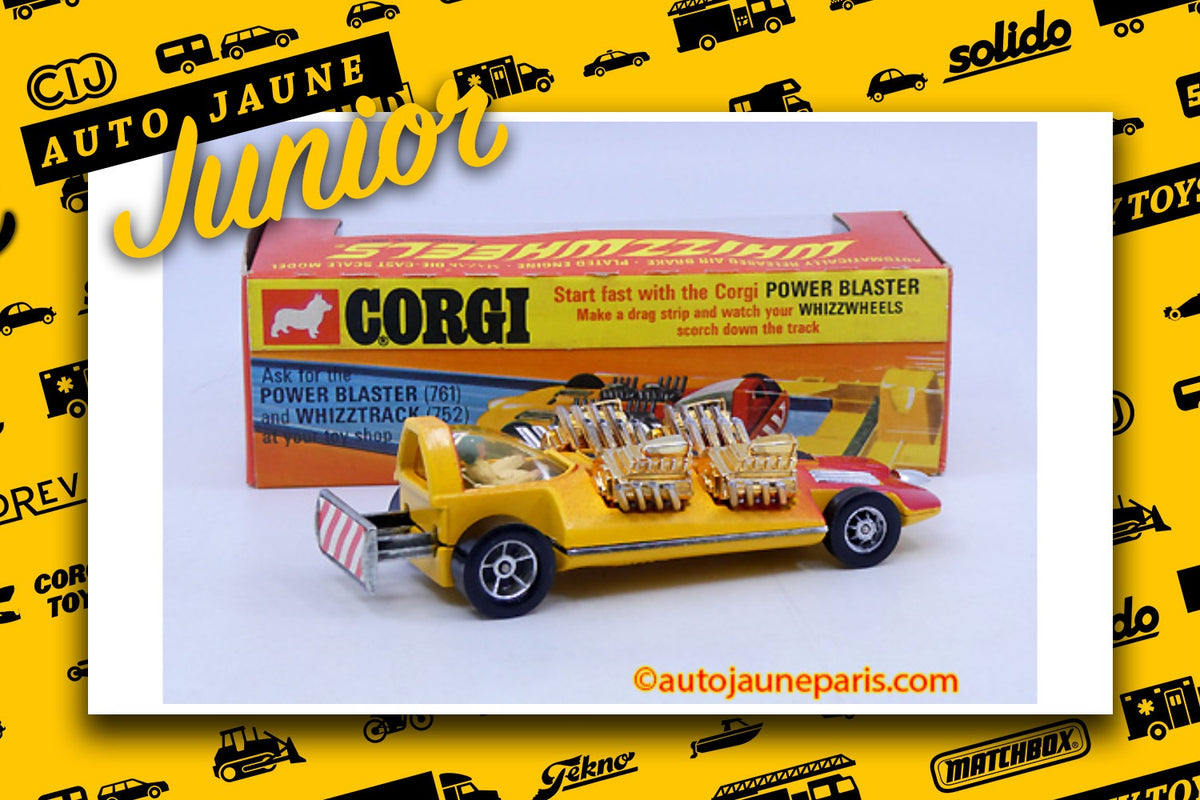 Le #2693 - Corgi Toys - Adams - Drag star 4 moteurs est en vente sur Auto Jaune Junior ! Découvrez nos collections de diecast Minialuxe, CIJ, C-I-J, JRD, J-R-D, Matchbox, Majorette.. AutoJauneJunior.com: le site de vente en ligne et de partage pour les passionés de miniatures et collectionneurs de jouets anciens ! Des centaines de modèles en vente, et des nouveautés mises en ligne chaque jour à 21h00 !