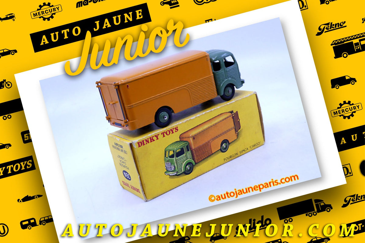 Le #2496 - Dinky Toys - Simca - Cargo fourgon est en vente sur Auto Jaune Junior ! Découvrez nos collections de diecast Minialuxe, CIJ, C-I-J, JRD, J-R-D, Matchbox, Majorette.. AutoJauneJunior.com: le site de vente en ligne et de partage pour les passionés de miniatures et collectionneurs de jouets anciens ! Des centaines de modèles en vente, et des nouveautés mises en ligne chaque jour à 21h00 !