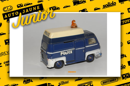 Le #2684 - C.I.J. - Renault - Estafette police surélevé est en vente sur Auto Jaune Junior ! Découvrez nos collections de diecast Minialuxe, CIJ, C-I-J, JRD, J-R-D, Matchbox, Majorette.. AutoJauneJunior.com: le site de vente en ligne et de partage pour les passionés de miniatures et collectionneurs de jouets anciens ! Des centaines de modèles en vente, et des nouveautés mises en ligne chaque jour à 21h00 !