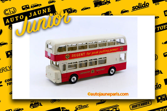 Le #2666 - Dinky Toys GB - Atlantean - bus deux étages Corporation Transport est en vente sur Auto Jaune Junior ! Découvrez nos collections de diecast Minialuxe, CIJ, C-I-J, JRD, J-R-D, Matchbox, Majorette.. AutoJauneJunior.com: le site de vente en ligne et de partage pour les passionés de miniatures et collectionneurs de jouets anciens ! Des centaines de modèles en vente, et des nouveautés mises en ligne chaque jour à 21h00 !