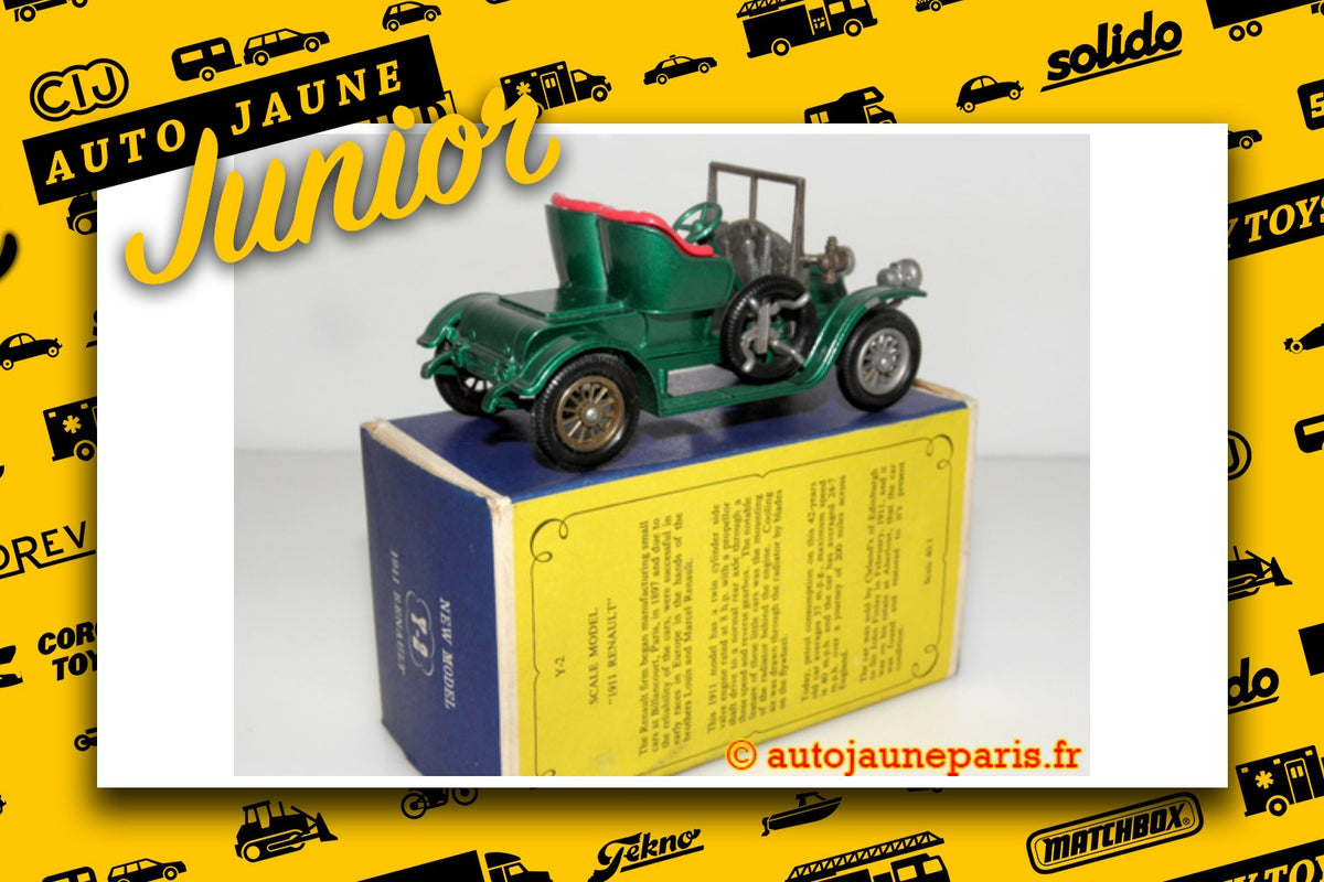 Le #2724 - Lesney - Renault - torpédo 1911 est en vente sur Auto Jaune Junior ! Découvrez nos collections de diecast Minialuxe, CIJ, C-I-J, JRD, J-R-D, Matchbox, Majorette.. AutoJauneJunior.com: le site de vente en ligne et de partage pour les passionés de miniatures et collectionneurs de jouets anciens ! Des centaines de modèles en vente, et des nouveautés mises en ligne chaque jour à 21h00 !