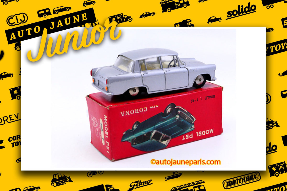 Le #2635 - ATC - Toyopet - Corona est en vente sur Auto Jaune Junior ! Découvrez nos collections de diecast Minialuxe, CIJ, C-I-J, JRD, J-R-D, Matchbox, Majorette.. AutoJauneJunior.com: le site de vente en ligne et de partage pour les passionés de miniatures et collectionneurs de jouets anciens ! Des centaines de modèles en vente, et des nouveautés mises en ligne chaque jour à 21h00 !