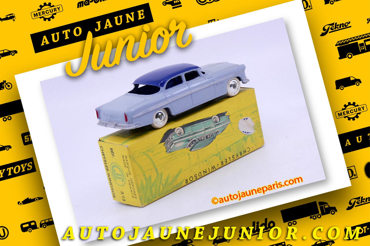 Le #2515 - C-I-J - Chrysler - Windsor est en vente sur Auto Jaune Junior ! Découvrez nos collections de diecast Minialuxe, CIJ, C-I-J, JRD, J-R-D, Matchbox, Majorette.. AutoJauneJunior.com: le site de vente en ligne et de partage pour les passionés de miniatures et collectionneurs de jouets anciens ! Des centaines de modèles en vente, et des nouveautés mises en ligne chaque jour à 21h00 !