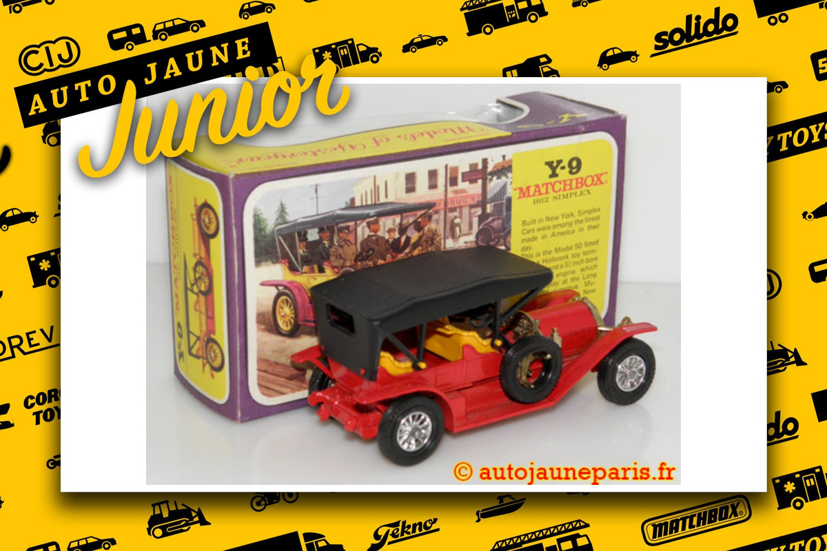 Le #2726 - Matchbox - Simplex - double phaeton 1912 est en vente sur Auto Jaune Junior ! Découvrez nos collections de diecast Minialuxe, CIJ, C-I-J, JRD, J-R-D, Matchbox, Majorette.. AutoJauneJunior.com: le site de vente en ligne et de partage pour les passionés de miniatures et collectionneurs de jouets anciens ! Des centaines de modèles en vente, et des nouveautés mises en ligne chaque jour à 21h00 !