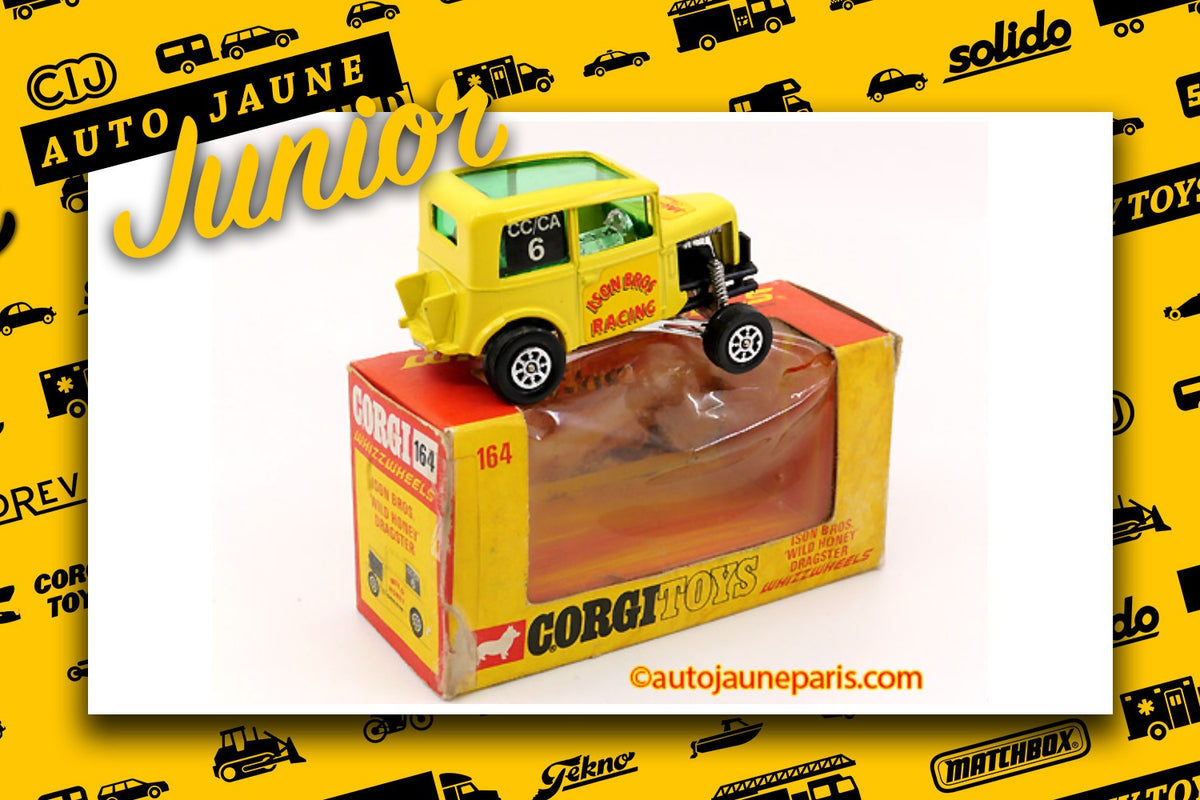 Le #2692 - Corgi Toys - Auto - Wild Honey est en vente sur Auto Jaune Junior ! Découvrez nos collections de diecast Minialuxe, CIJ, C-I-J, JRD, J-R-D, Matchbox, Majorette.. AutoJauneJunior.com: le site de vente en ligne et de partage pour les passionés de miniatures et collectionneurs de jouets anciens ! Des centaines de modèles en vente, et des nouveautés mises en ligne chaque jour à 21h00 !