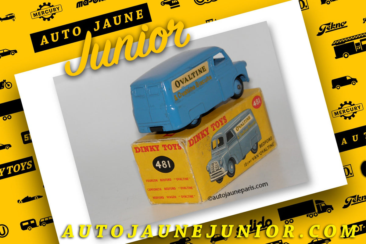 Le #2511 - Dinky Toys - Bedford - 10cwt fourgon"Ovaltine" est en vente sur Auto Jaune Junior ! Découvrez nos collections de diecast Minialuxe, CIJ, C-I-J, JRD, J-R-D, Matchbox, Majorette.. AutoJauneJunior.com: le site de vente en ligne et de partage pour les passionés de miniatures et collectionneurs de jouets anciens ! Des centaines de modèles en vente, et des nouveautés mises en ligne chaque jour à 21h00 !