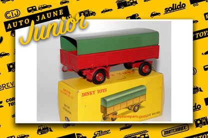 #3046 - Dinky Toys - Remorque - 2 essieux ridelles baché