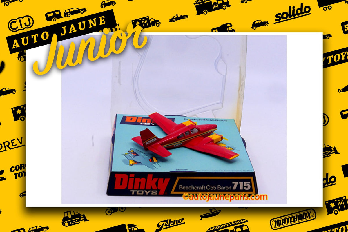 Le #2657 - Dinky Toys GB - Beechcraft - C55 Baron est en vente sur Auto Jaune Junior ! Découvrez nos collections de diecast Minialuxe, CIJ, C-I-J, JRD, J-R-D, Matchbox, Majorette.. AutoJauneJunior.com: le site de vente en ligne et de partage pour les passionés de miniatures et collectionneurs de jouets anciens ! Des centaines de modèles en vente, et des nouveautés mises en ligne chaque jour à 21h00 !