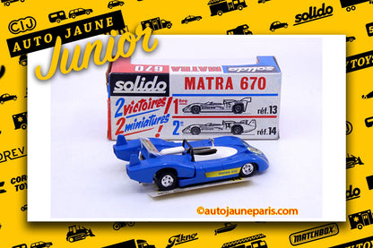 #2072 - Solido - Matra - 670 l Le Mans 1972