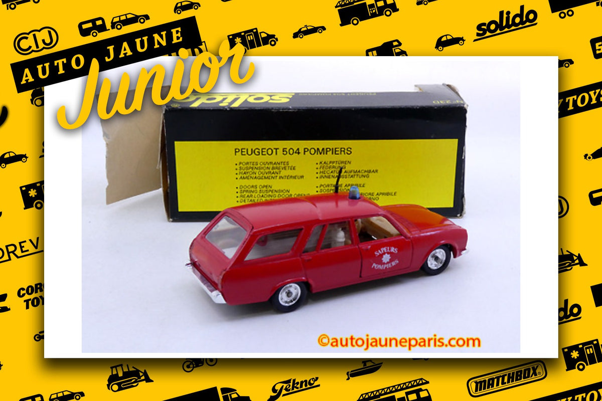 #4372 - Solido - Peugeot - 504 ambulance sapeurs pompiers