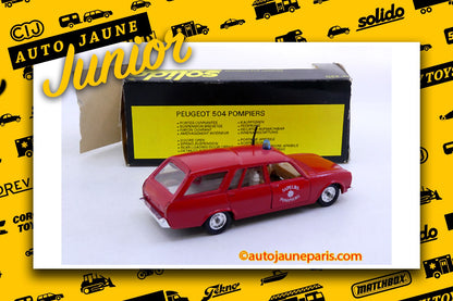 #4372 - Solido - Peugeot - 504 ambulance sapeurs pompiers
