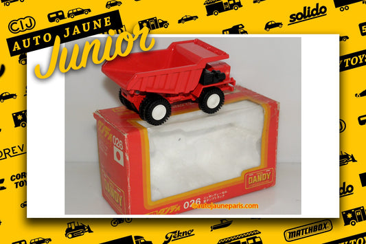 Le #2645 - Tomica - Nissan - Dumper est en vente sur Auto Jaune Junior ! Découvrez nos collections de diecast Minialuxe, CIJ, C-I-J, JRD, J-R-D, Matchbox, Majorette.. AutoJauneJunior.com: le site de vente en ligne et de partage pour les passionés de miniatures et collectionneurs de jouets anciens ! Des centaines de modèles en vente, et des nouveautés mises en ligne chaque jour à 21h00 !