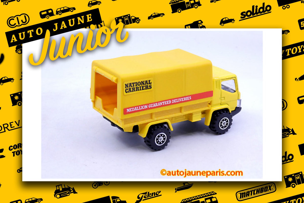 Le #2659 - Dinky Toys GB - Camion - Convoy bâché National Carriers est en vente sur Auto Jaune Junior ! Découvrez nos collections de diecast Minialuxe, CIJ, C-I-J, JRD, J-R-D, Matchbox, Majorette.. AutoJauneJunior.com: le site de vente en ligne et de partage pour les passionés de miniatures et collectionneurs de jouets anciens ! Des centaines de modèles en vente, et des nouveautés mises en ligne chaque jour à 21h00 !