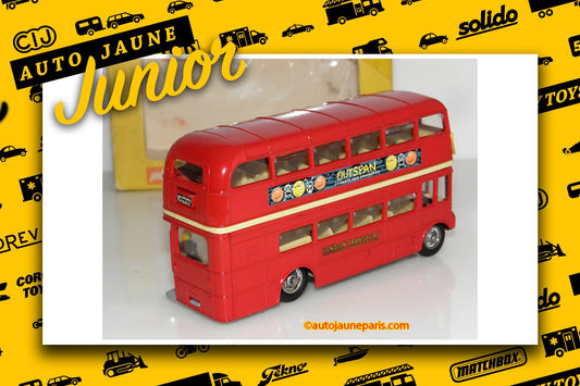 Le #2691 - Corgi Toys - Routemaster - bus londonien "Outspan" Version intermediaire est en vente sur Auto Jaune Junior ! Découvrez nos collections de diecast Minialuxe, CIJ, C-I-J, JRD, J-R-D, Matchbox, Majorette.. AutoJauneJunior.com: le site de vente en ligne et de partage pour les passionés de miniatures et collectionneurs de jouets anciens ! Des centaines de modèles en vente, et des nouveautés mises en ligne chaque jour à 21h00 !
