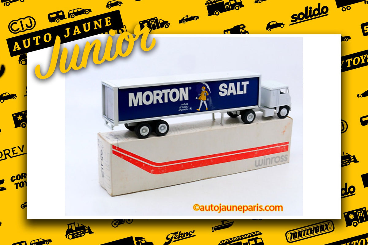 #2826 - Winross - White - 7000 semi fourgon "Morton salt"