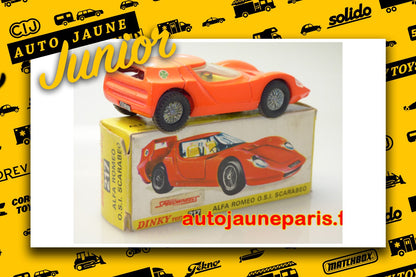 Le #2663 - Dinky Toys GB - Alfa Romeo - OSI Scarabeo est en vente sur Auto Jaune Junior ! Découvrez nos collections de diecast Minialuxe, CIJ, C-I-J, JRD, J-R-D, Matchbox, Majorette.. AutoJauneJunior.com: le site de vente en ligne et de partage pour les passionés de miniatures et collectionneurs de jouets anciens ! Des centaines de modèles en vente, et des nouveautés mises en ligne chaque jour à 21h00 !