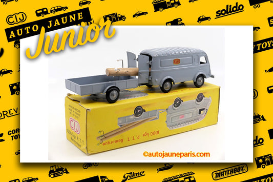 Le #2682 - C.I.J. - Renault - 1000Kgs fourgon PTT (avec jantes argent) est en vente sur Auto Jaune Junior ! Découvrez nos collections de diecast Minialuxe, CIJ, C-I-J, JRD, J-R-D, Matchbox, Majorette.. AutoJauneJunior.com: le site de vente en ligne et de partage pour les passionés de miniatures et collectionneurs de jouets anciens ! Des centaines de modèles en vente, et des nouveautés mises en ligne chaque jour à 21h00 !