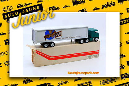 #2827 - Winross - White - 7000 semi fourgon "Schlitz"