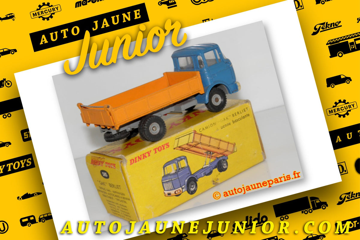 Le #2497 - Dinky Toys - Berliet - Gak camion benne basculante est en vente sur Auto Jaune Junior ! Découvrez nos collections de diecast Minialuxe, CIJ, C-I-J, JRD, J-R-D, Matchbox, Majorette.. AutoJauneJunior.com: le site de vente en ligne et de partage pour les passionés de miniatures et collectionneurs de jouets anciens ! Des centaines de modèles en vente, et des nouveautés mises en ligne chaque jour à 21h00 !