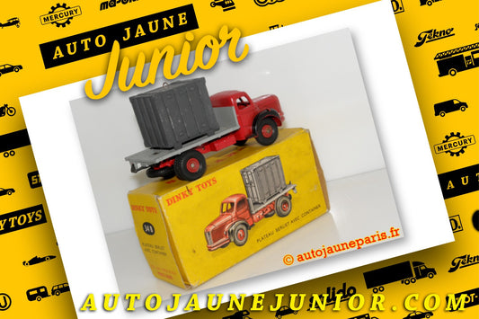 Le #2629 - Dinky Toys France - Berliet - GLR plateau container est en vente sur Auto Jaune Junior ! Découvrez nos collections de diecast Minialuxe, CIJ, C-I-J, JRD, J-R-D, Matchbox, Majorette.. AutoJauneJunior.com: le site de vente en ligne et de partage pour les passionés de miniatures et collectionneurs de jouets anciens ! Des centaines de modèles en vente, et des nouveautés mises en ligne chaque jour à 21h00 !