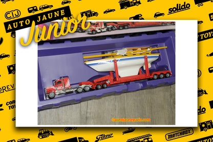 #3829 - Siku - Peterbilt - tracteur semi remorque surbaissé avec voilier
