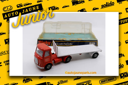 Le #2665 - Dinky Toys GB - AEC - tracteur semi remorque plateau"Truck Hire" est en vente sur Auto Jaune Junior ! Découvrez nos collections de diecast Dinky-Toys, Corgi, Corgi-Toys, Solido, Norev.. Découvrez notre magasin physique, AutoJaune Paris, ouvert en 1984 par Vincent Espinasse. 41 rue Cavendish, 75019 Paris. Tel: 01 42 40 61 23. Ouvert les mardi et vendredi de 13h à 19h.