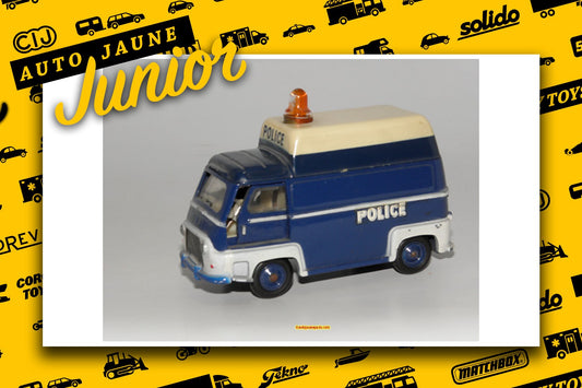 Le #2684 - C.I.J. - Renault - Estafette police surélevé est en vente sur Auto Jaune Junior ! Découvrez nos collections de diecast Dinky-Toys, Corgi, Corgi-Toys, Solido, Norev.. Découvrez notre magasin physique, AutoJaune Paris, ouvert en 1984 par Vincent Espinasse. 41 rue Cavendish, 75019 Paris. Tel: 01 42 40 61 23. Ouvert les mardi et vendredi de 13h à 19h.
