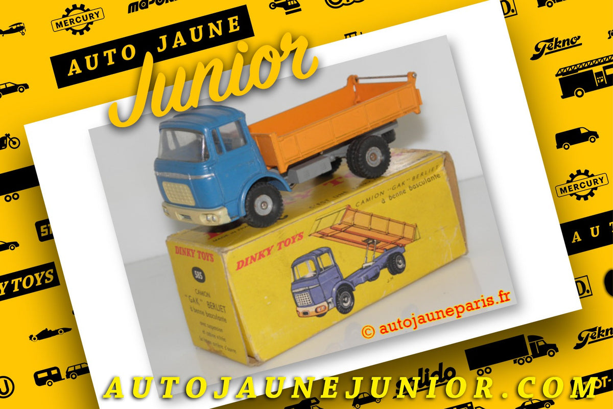 Le #2497 - Dinky Toys - Berliet - Gak camion benne basculante est en vente sur Auto Jaune Junior ! Découvrez nos collections de diecast Dinky-Toys, Corgi, Corgi-Toys, Solido, Norev.. Découvrez notre magasin physique, AutoJaune Paris, ouvert en 1984 par Vincent Espinasse. 41 rue Cavendish, 75019 Paris. Tel: 01 42 40 61 23. Ouvert les mardi et vendredi de 13h à 19h.