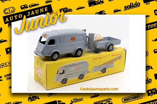 Le #2682 - C.I.J. - Renault - 1000Kgs fourgon PTT (avec jantes argent) est en vente sur Auto Jaune Junior ! Découvrez nos collections de diecast Dinky-Toys, Corgi, Corgi-Toys, Solido, Norev.. Découvrez notre magasin physique, AutoJaune Paris, ouvert en 1984 par Vincent Espinasse. 41 rue Cavendish, 75019 Paris. Tel: 01 42 40 61 23. Ouvert les mardi et vendredi de 13h à 19h.