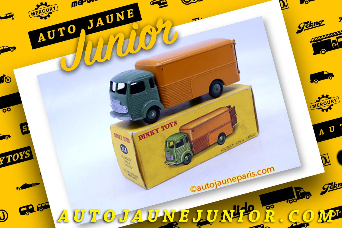 Le #2496 - Dinky Toys - Simca - Cargo fourgon est en vente sur Auto Jaune Junior ! Découvrez nos collections de diecast Dinky-Toys, Corgi, Corgi-Toys, Solido, Norev.. Découvrez notre magasin physique, AutoJaune Paris, ouvert en 1984 par Vincent Espinasse. 41 rue Cavendish, 75019 Paris. Tel: 01 42 40 61 23. Ouvert les mardi et vendredi de 13h à 19h.