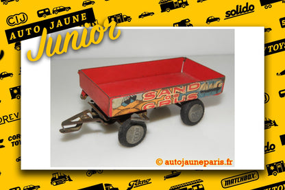 #3790 - Tekno - Remorque - ridelles basculante "sand og grus"