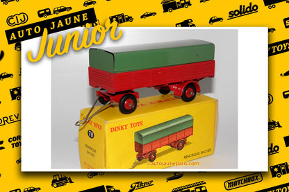 #3046 - Dinky Toys - Remorque - 2 essieux ridelles baché