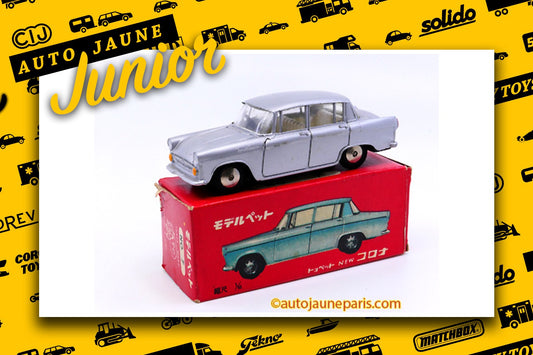 Le #2635 - ATC - Toyopet - Corona est en vente sur Auto Jaune Junior ! Découvrez nos collections de diecast Dinky-Toys, Corgi, Corgi-Toys, Solido, Norev.. Découvrez notre magasin physique, AutoJaune Paris, ouvert en 1984 par Vincent Espinasse. 41 rue Cavendish, 75019 Paris. Tel: 01 42 40 61 23. Ouvert les mardi et vendredi de 13h à 19h.